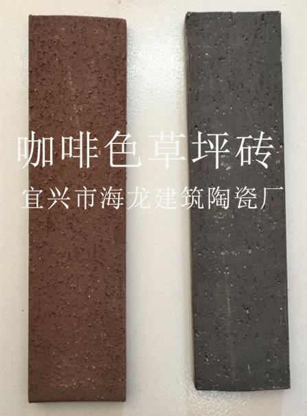 宜兴咖啡色/青灰色草坪砖