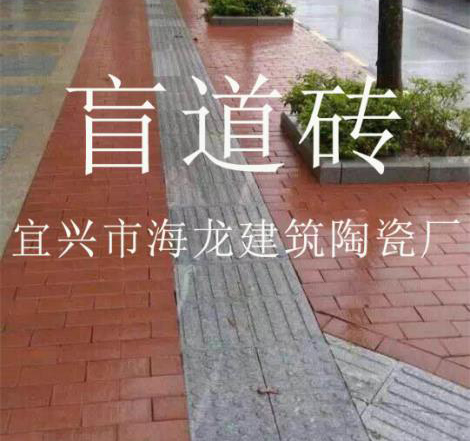 东方盲道砖铺设